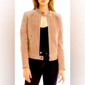 Bagatelle Leather Moto Jacket, size M